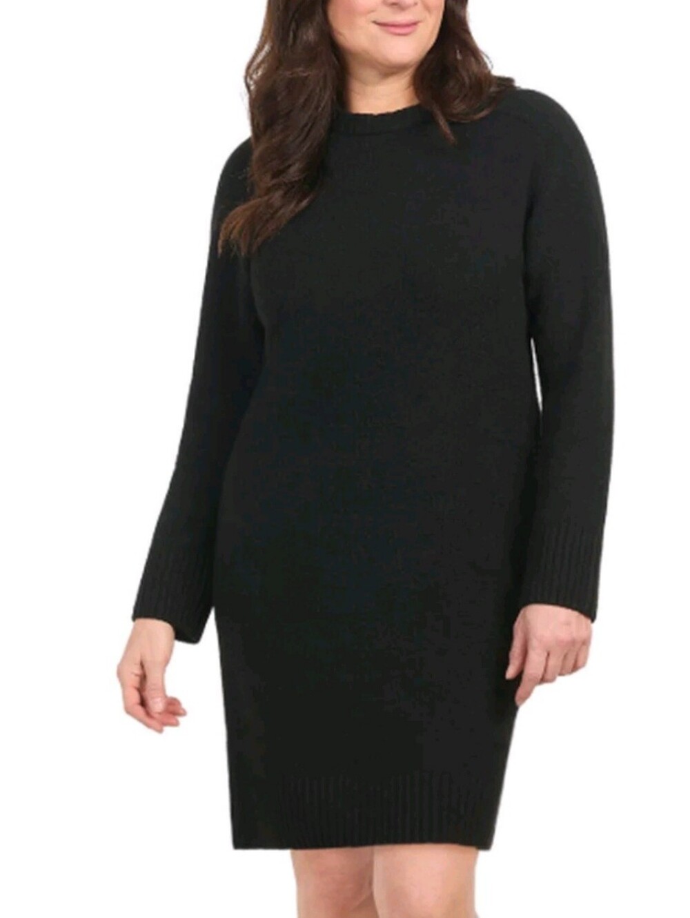 NEW! Dalia Black Sweater Dress Size XL
